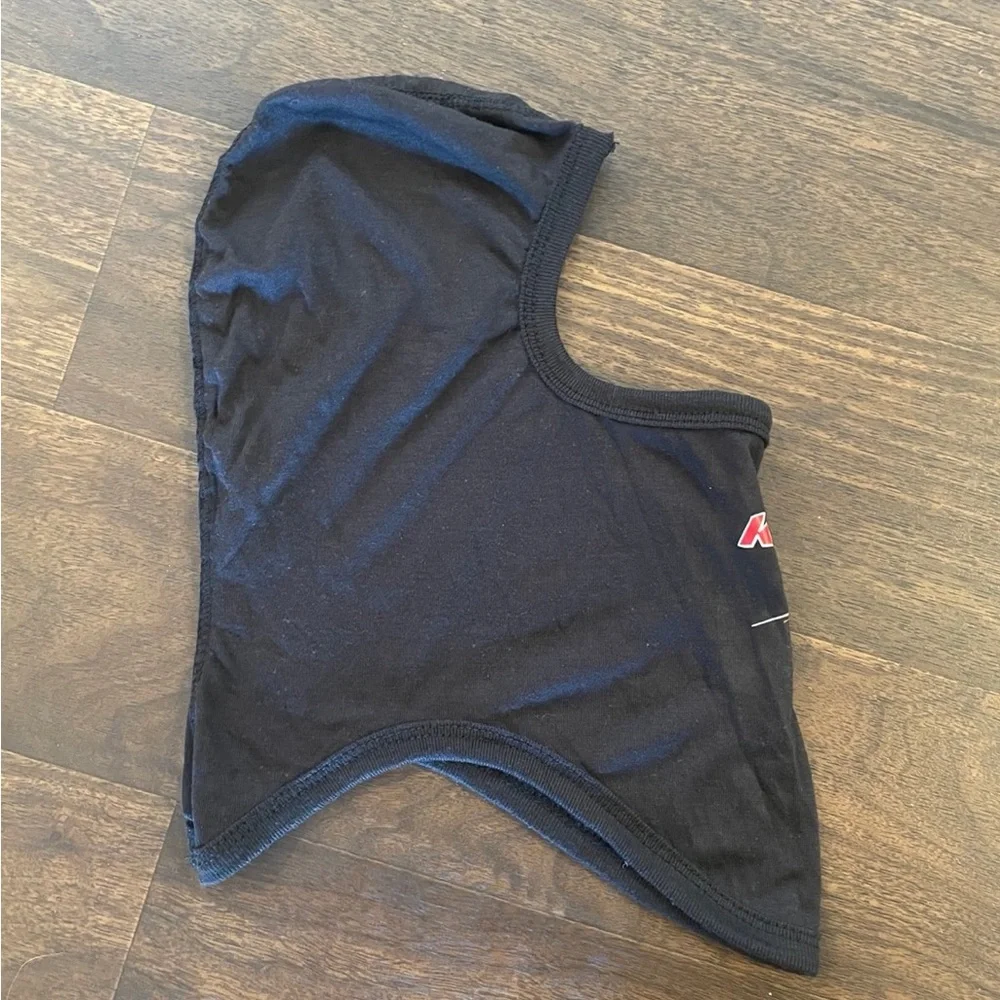 Black Balaclava with Red Logo- K1 Go Cart Racing